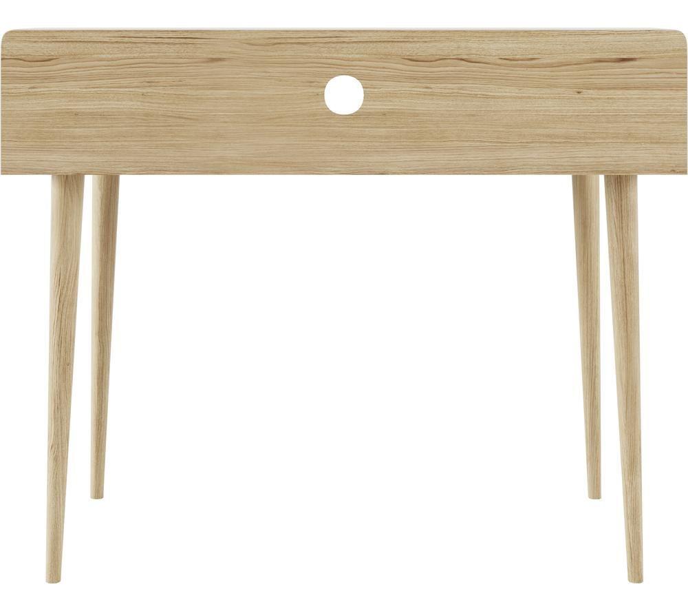 ALPHASON Yeovil AW3180 Desk - White & Oak image number 4 of 5