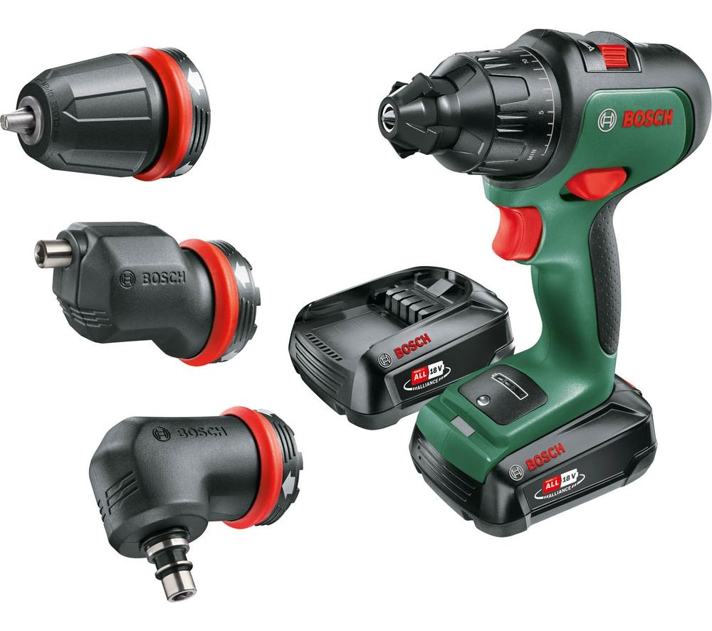 BOSCH AdvancedImpact 18 Cordless Combi Drill with 2 Batteries