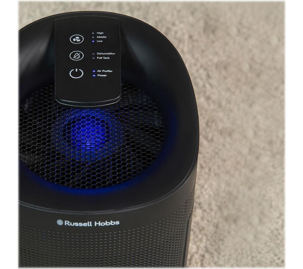 RUSSELL HOBBS Fresh Air Pro RHDH1101B Portable Dehumidifier & Air Purifier - Black image number 6 of 7
