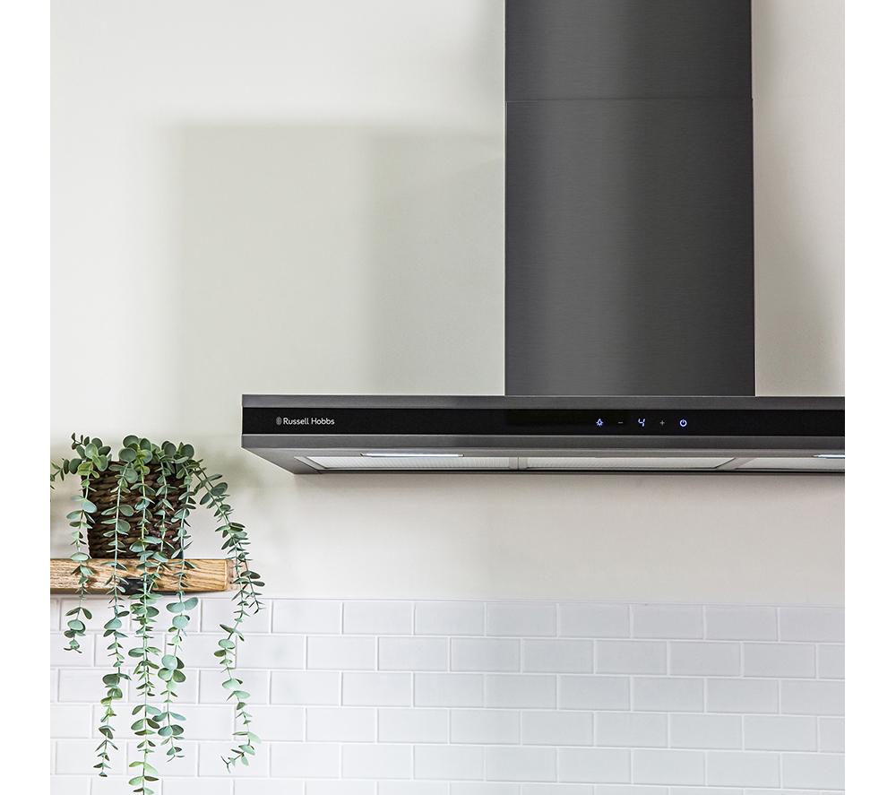 RUSSELL HOBBS RHGCH903DS Midnight Collection Chimney Cooker Hood - Dark Steel image number 7 of 10