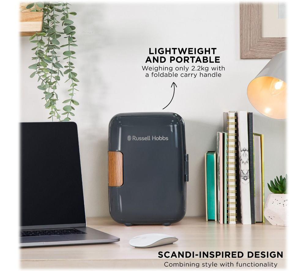 RUSSELL HOBBS Scandi RH4CLR1001SCG Mini Cooler - Grey image number 3 of 9