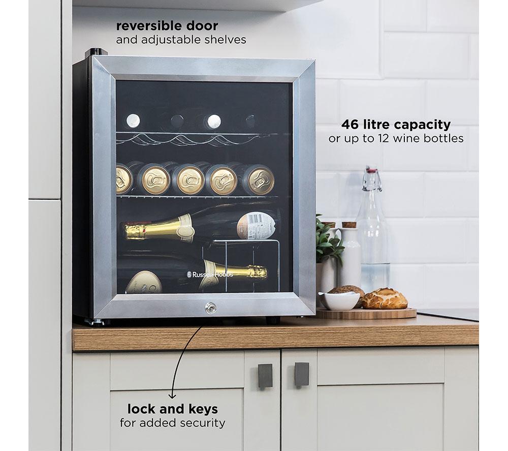 RUSSELL HOBBS RHGWC3SS-C-LCK Wine & Drinks Cooler - Stainless Steel image number 4 of 11