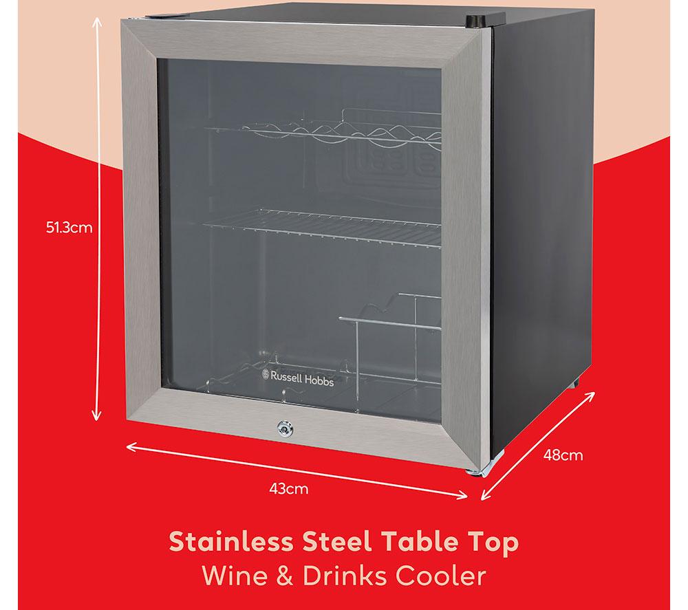 RUSSELL HOBBS RHGWC3SS-C-LCK Wine & Drinks Cooler - Stainless Steel image number 11 of 11