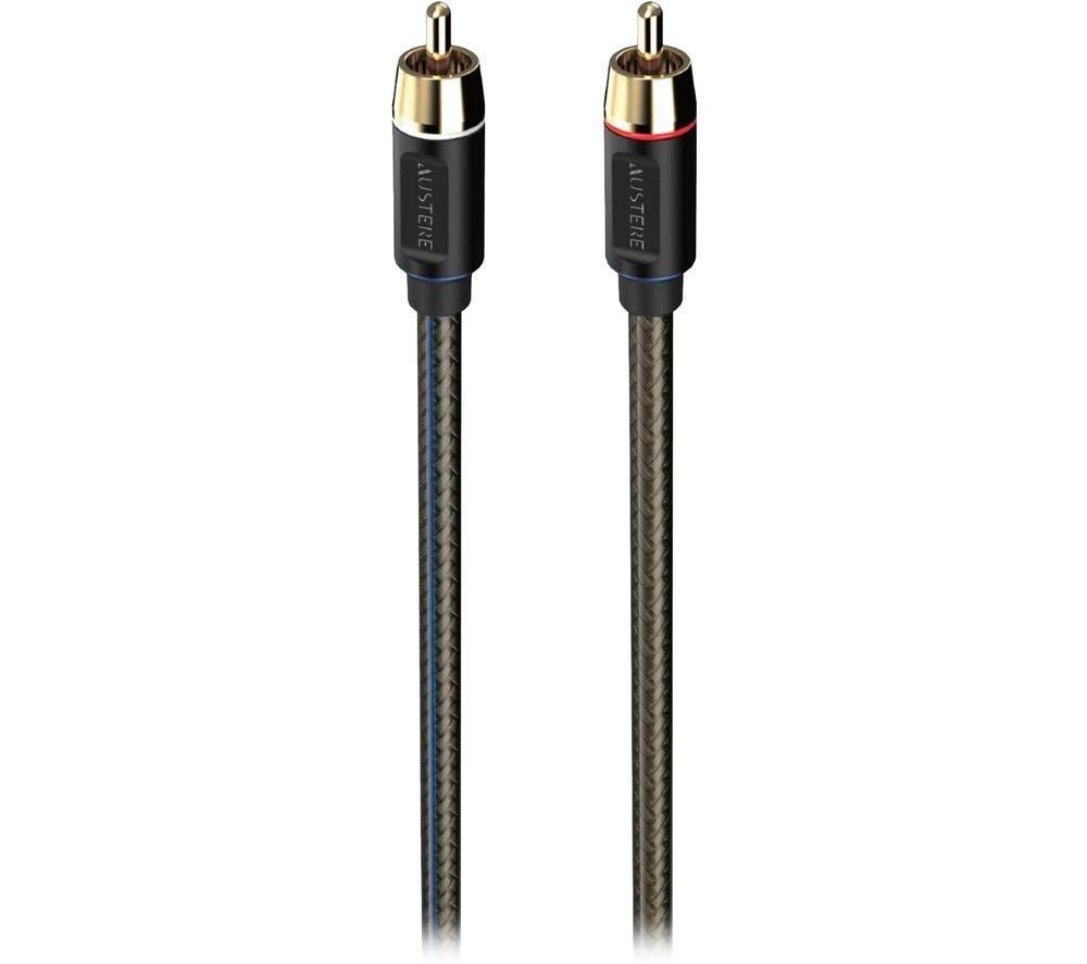 AUSTERE V Series RCA Audio Cable - 2 m, Black