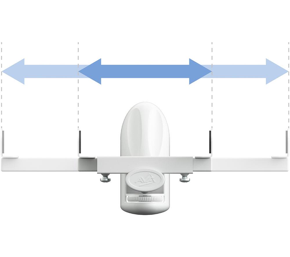 AVF EAK70W Wall Mount Tilt & Swivel Speaker Bracket &ndash; Twin Pack, White image number 3 of 5