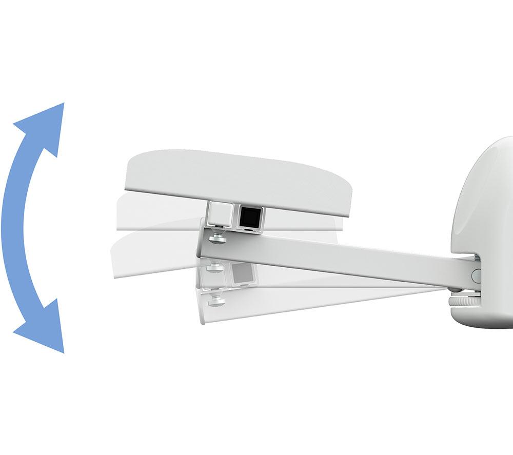 AVF EAK70W Wall Mount Tilt & Swivel Speaker Bracket &ndash; Twin Pack, White image number 4 of 5
