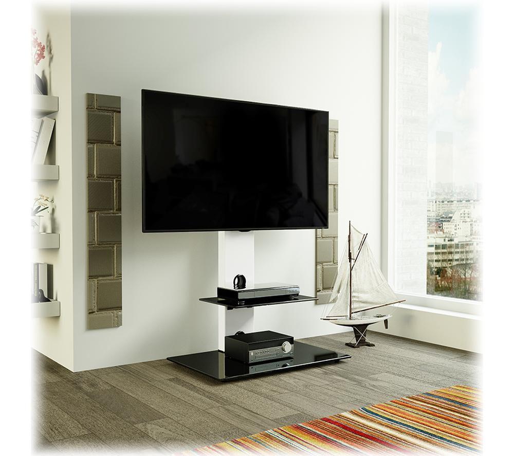 AVF Reflections Lesina FSL700LESW 700 mm TV Stand with Bracket for up to 65" TVs - Black & White image number 3 of 3