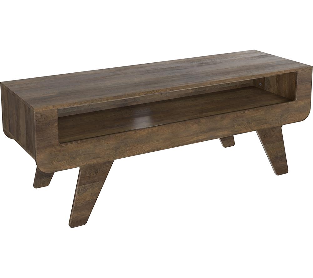 AVF Horton FS1200HORDW Dark Wood TV Stand with Tapered Legs