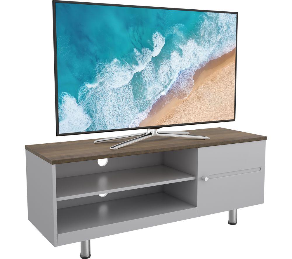 AVF Whitesands FS1200WSSG 1200 mm TV Stand for up to 60" TVs - Grey & Rustic Wood image number 2 of 7