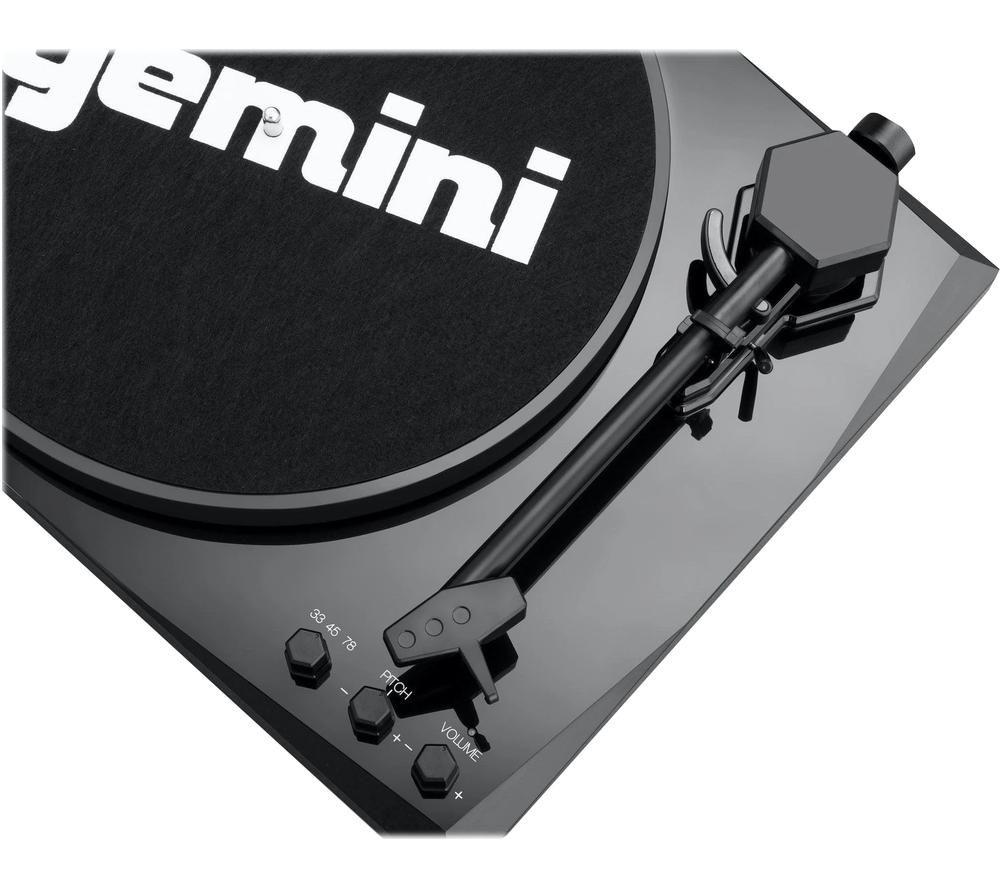 GEMINI TT-900 Bluetooth Turntable with Stereo Speakers - Black image number 5 of 5