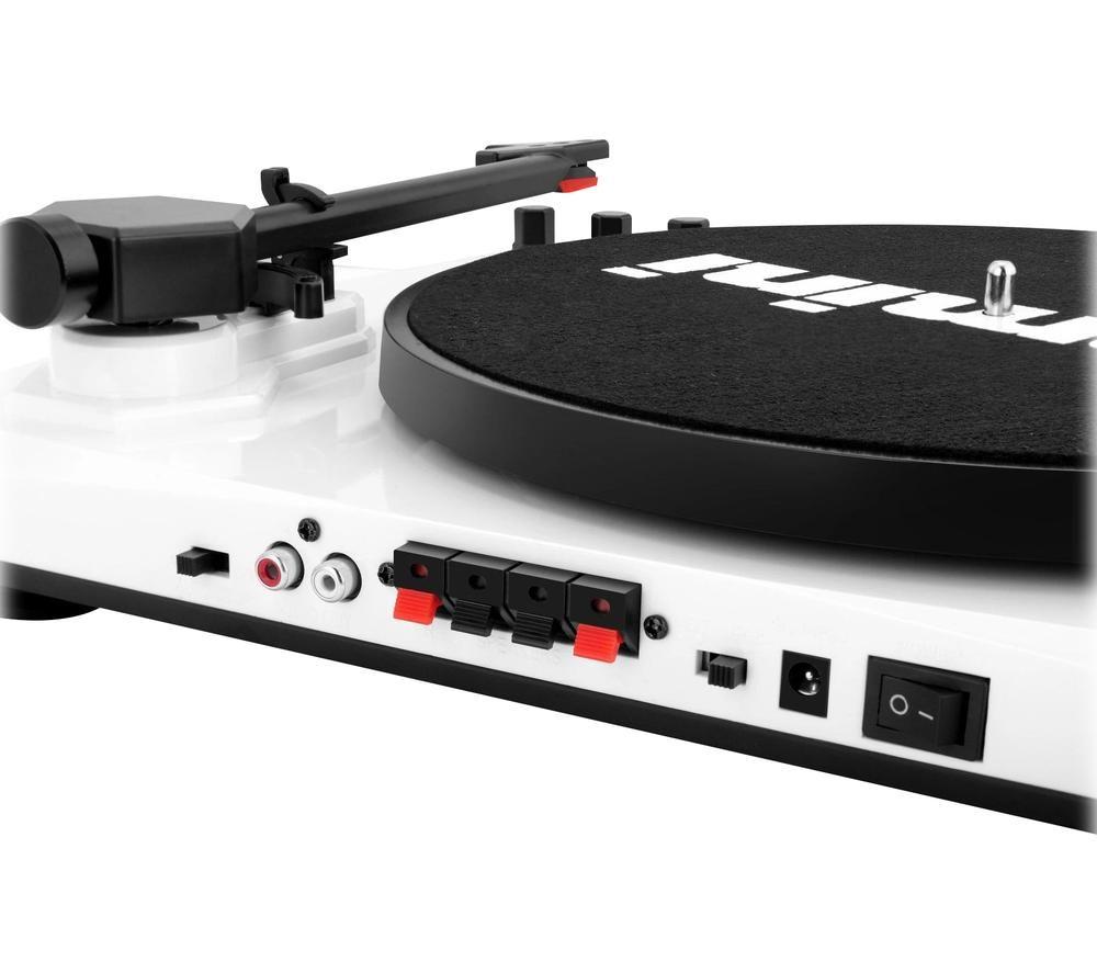 GEMINI TT-900 Bluetooth Turntable with Stereo Speakers - White image number 2 of 5