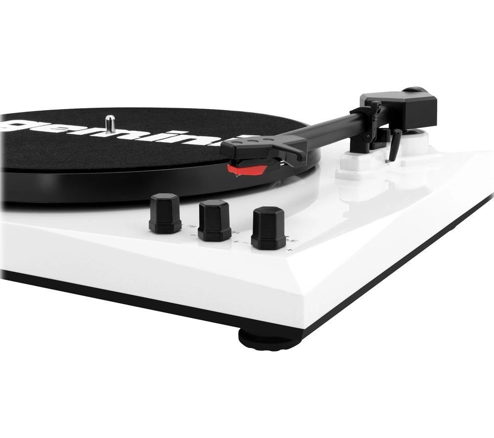 GEMINI TT-900 Bluetooth Turntable with Stereo Speakers - White image number 3 of 5