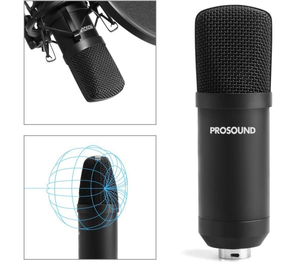 PROSOUND PROS-04AUA Microphone & Boom Arm - Black image number 3 of 11