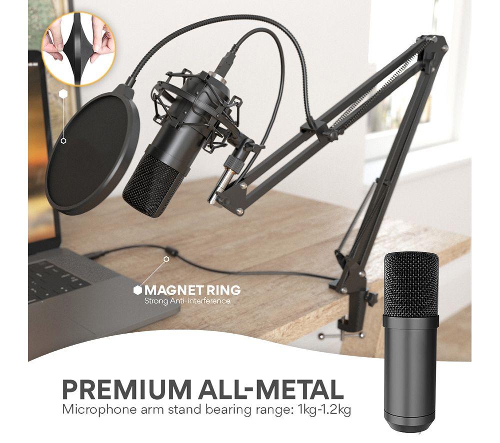 PROSOUND PROS-04AUA Microphone & Boom Arm - Black image number 8 of 11