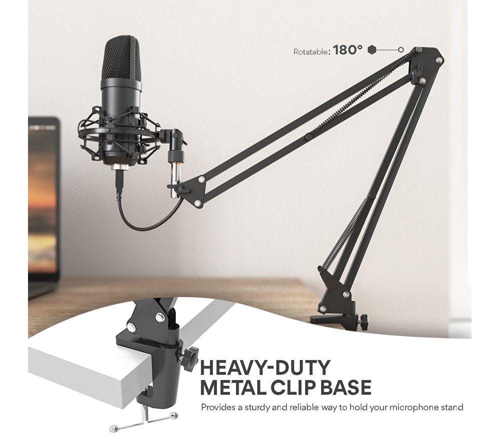PROSOUND PROS-04AUA Microphone & Boom Arm - Black image number 9 of 11