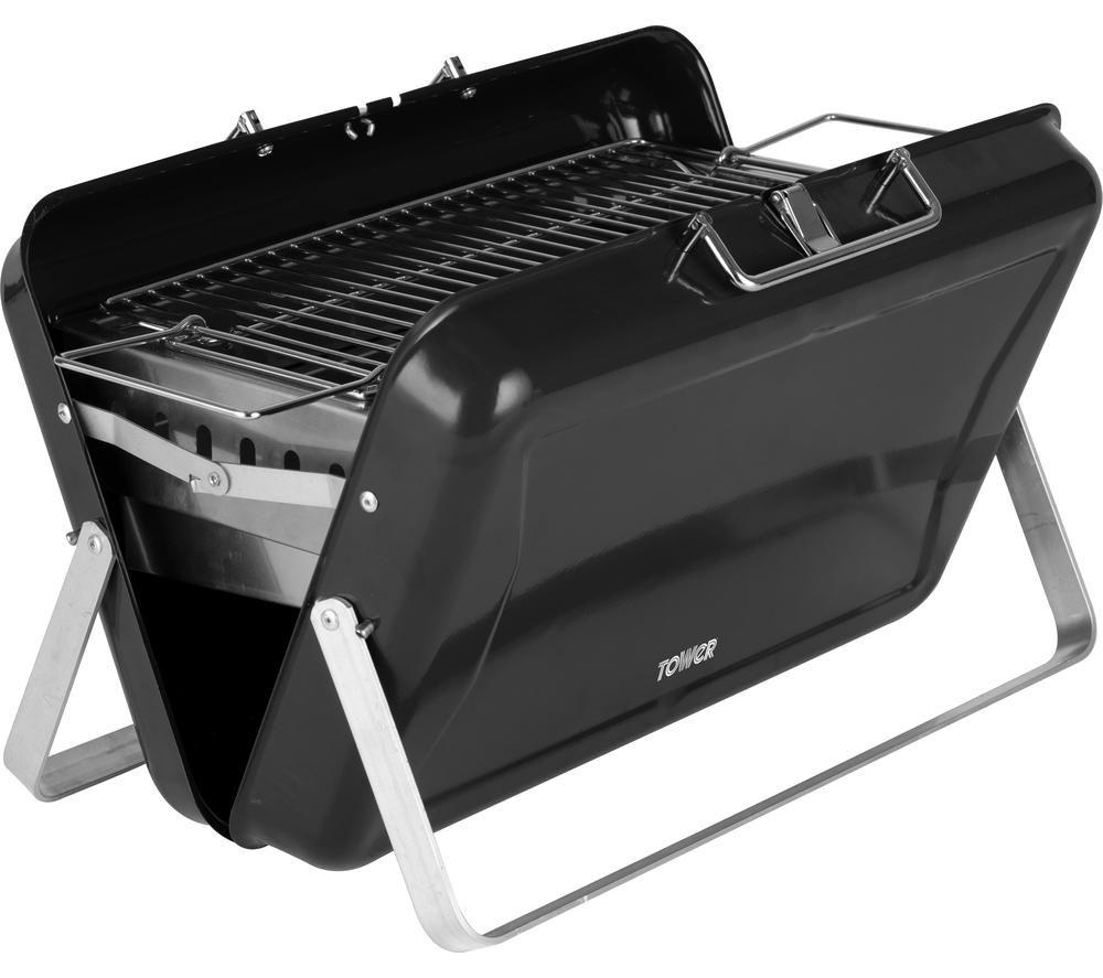 Tower T978516blk Portable Charcoal Grill Bbq - Black