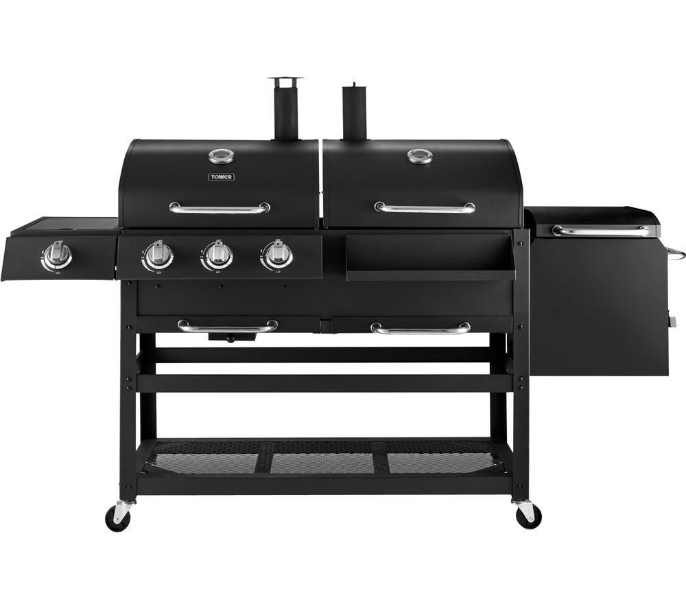 Gas and hotsell charcoal barbecue