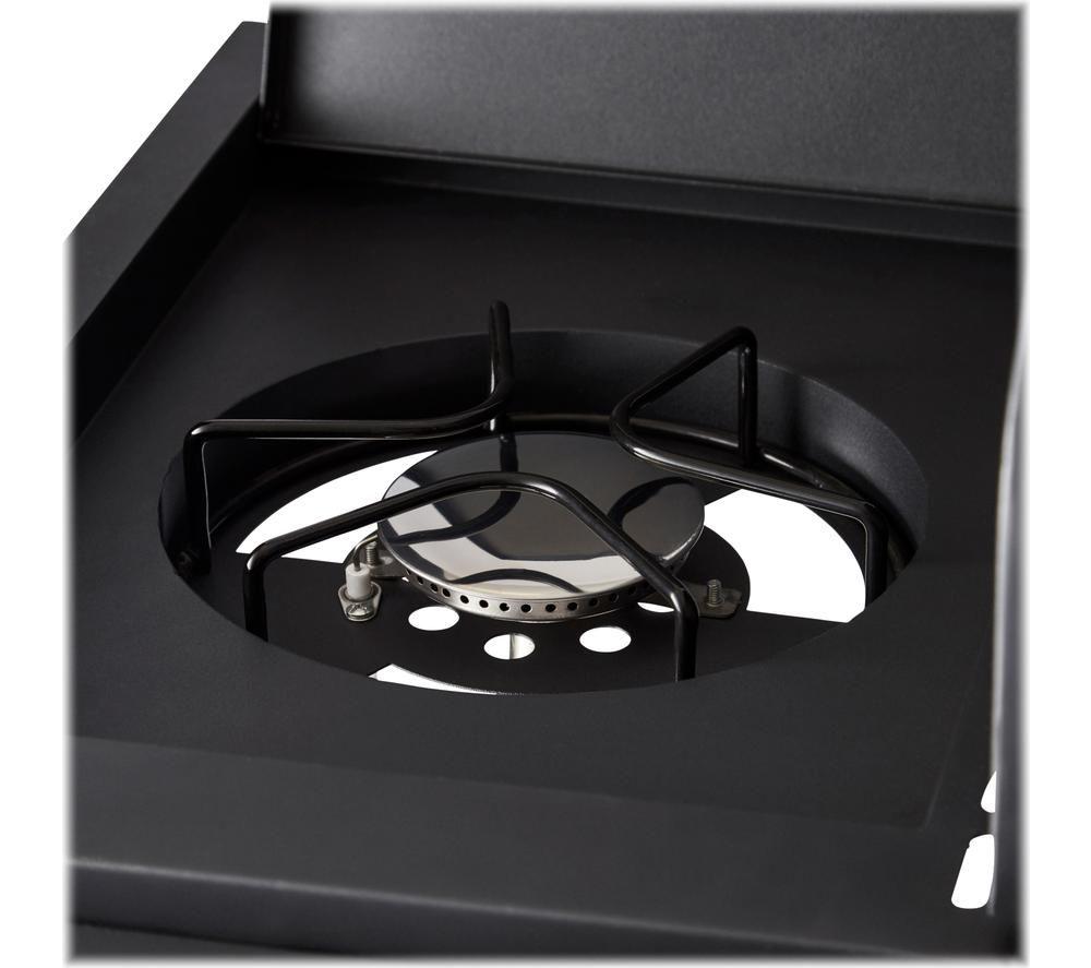 TOWER T978507 3 Burner Grill Gas & Charcoal BBQ & Smoker - Black image number 4 of 6