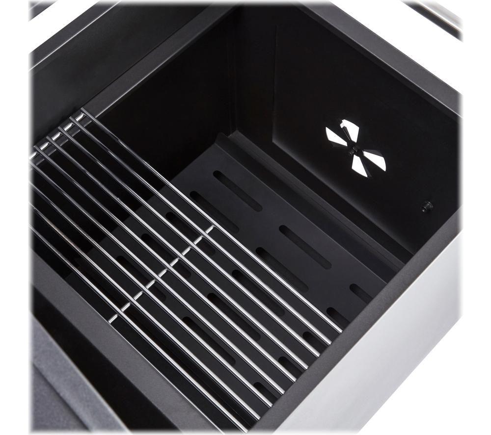 TOWER T978507 3 Burner Grill Gas & Charcoal BBQ & Smoker - Black image number 6 of 6