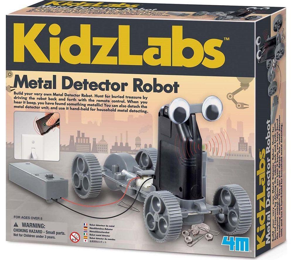 Image of KIDZLABS Metal Detector Robot Kit, Silver/Grey
