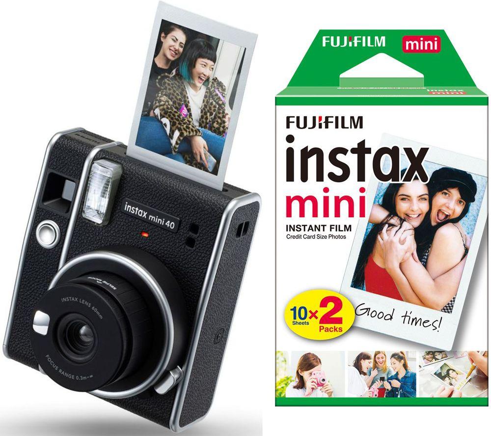 Click to view product details and reviews for Instax Mini 40 Instant Camera 20 Shot Film Pack Bundle Black Black.
