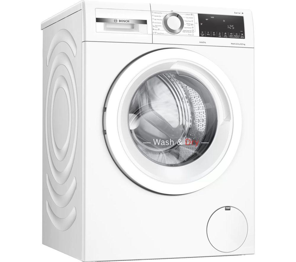 BOSCH Series 4 WNA134U8GB 8 kg Washer Dryer - White, White