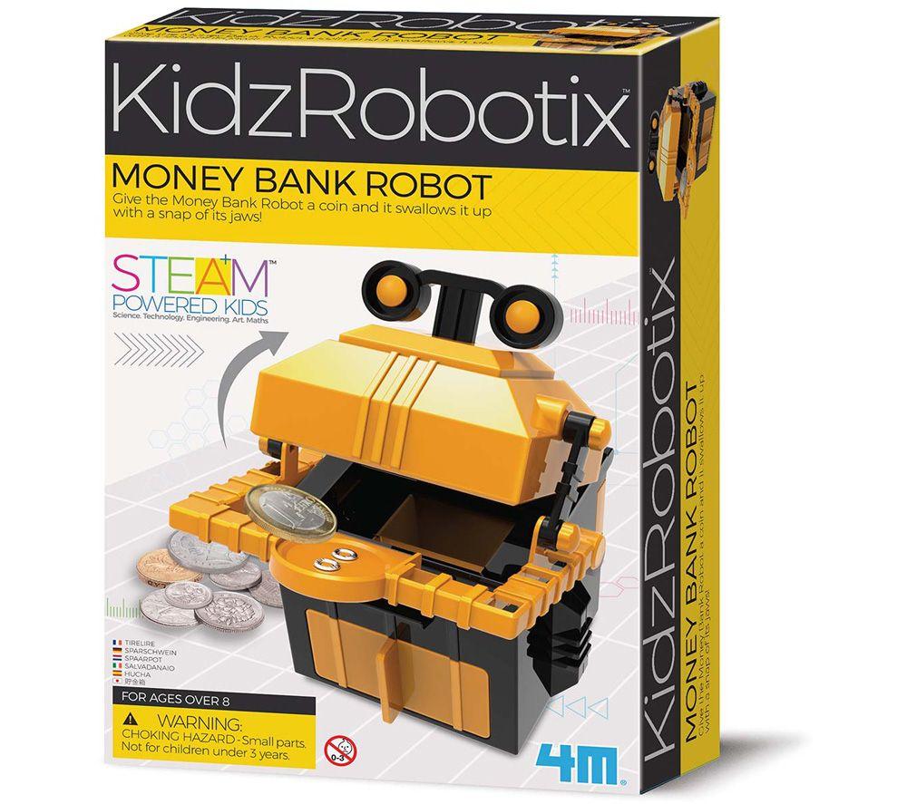 KIDZROBOTIX Money Bank Robot Kit, Yellow