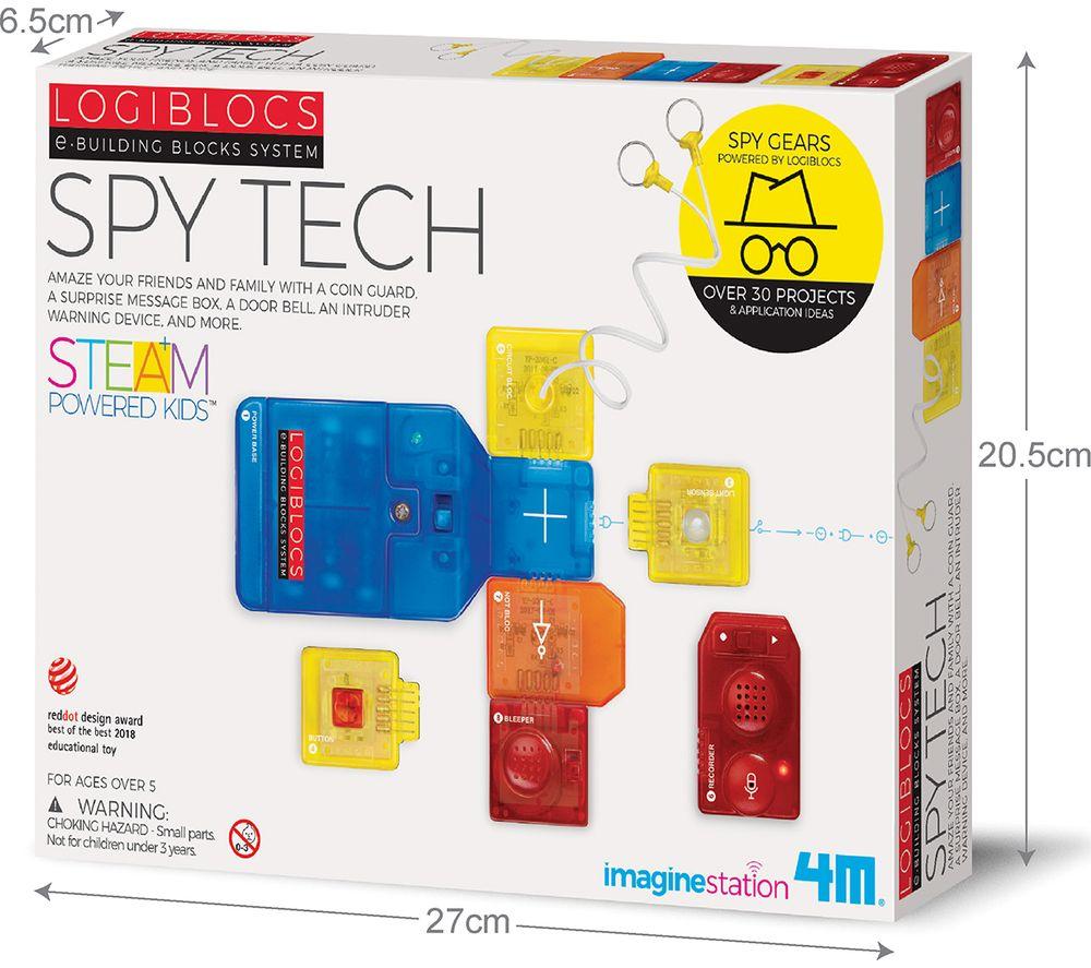 LOGIBLOCS Spy Tech Science Kit, Patterned