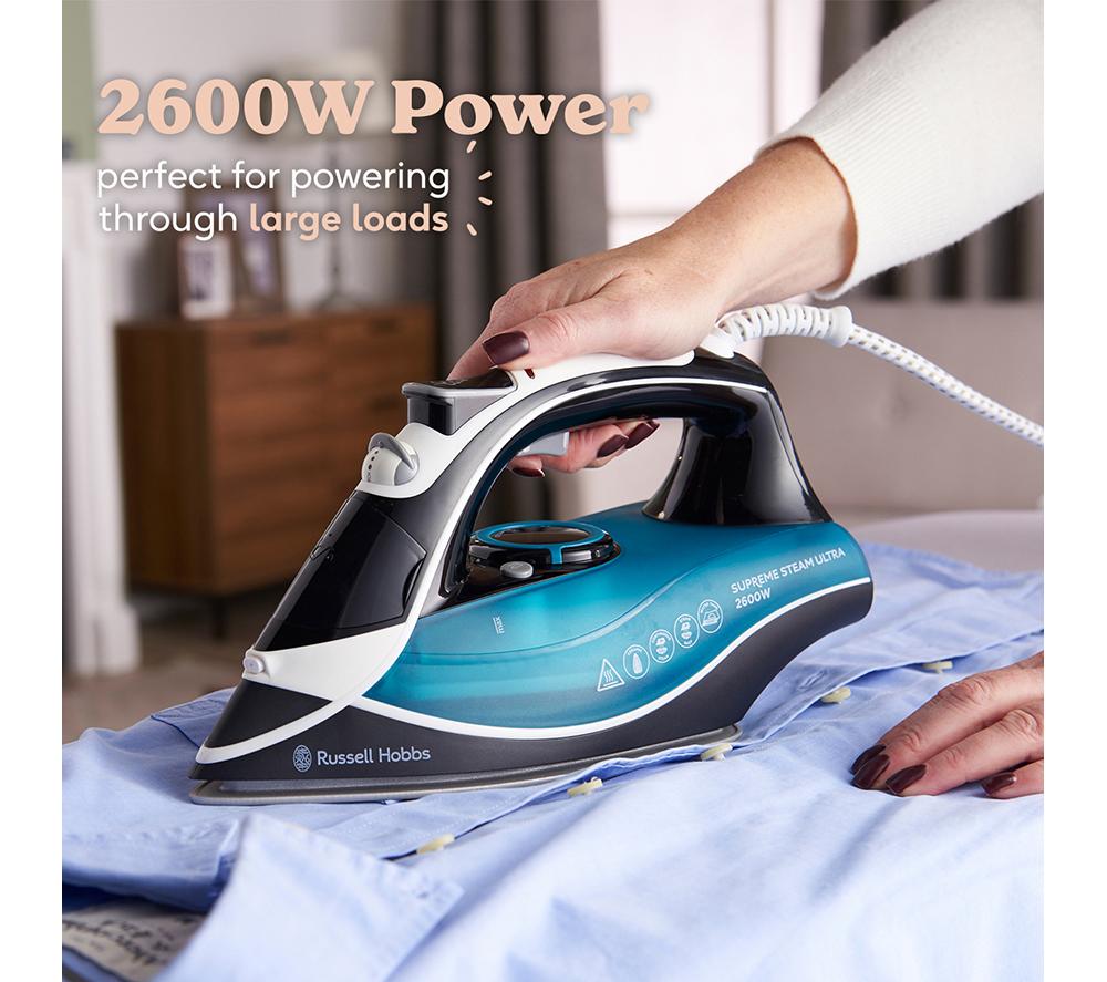 RUSSELL HOBBS Supreme Steam 23260 Iron - Black & Blue image number 5 of 5