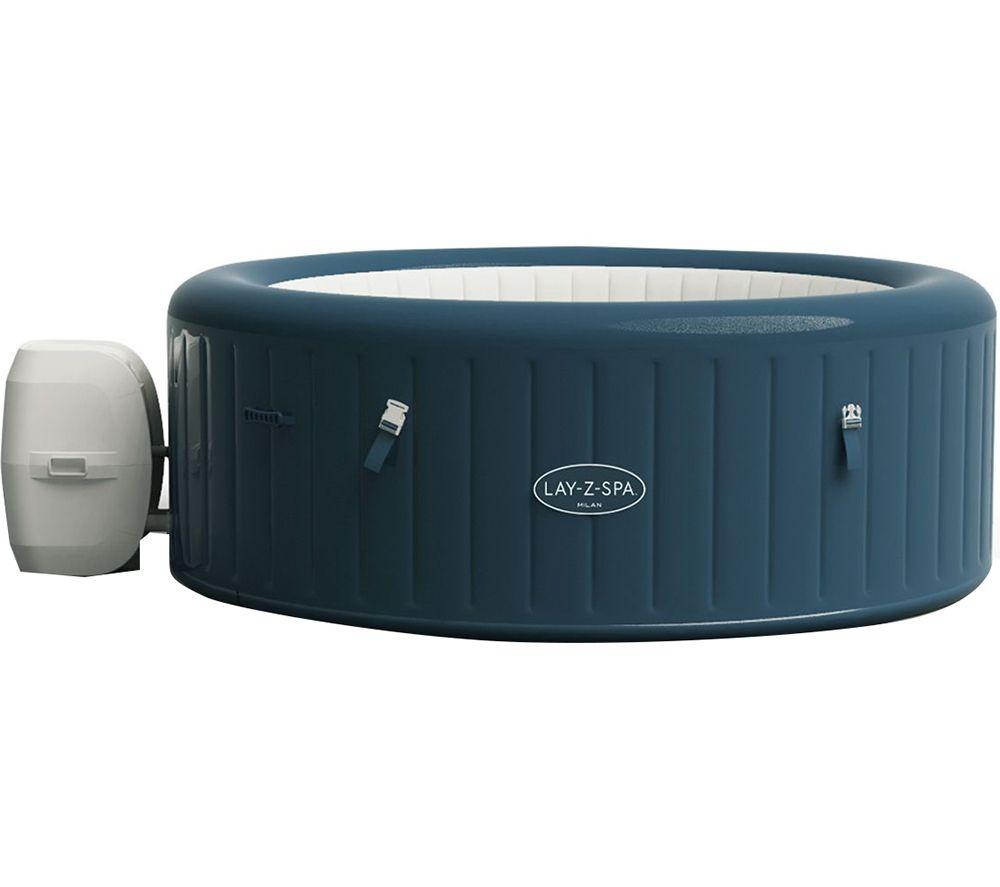 LAY-Z-SPA Milan AirJet Plus Inflatable Hot Tub - Blue