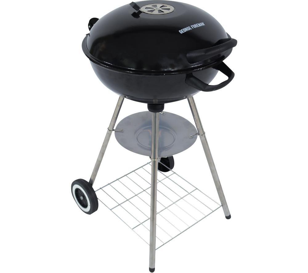 GEORGE FOREMAN GFKTBBQ1801B Portable Kettle Charcoal BBQ review