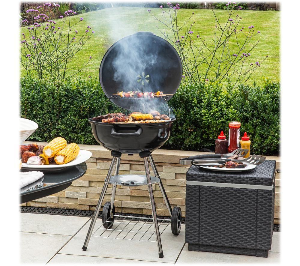 GEORGE FOREMAN GFKTBBQ1801B Portable Kettle Charcoal BBQ - Black image number 6 of 6