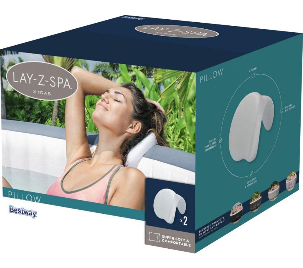 LAY-Z-SPA BW60307 Spa Pillow - Twin Pack, White image number 4 of 5
