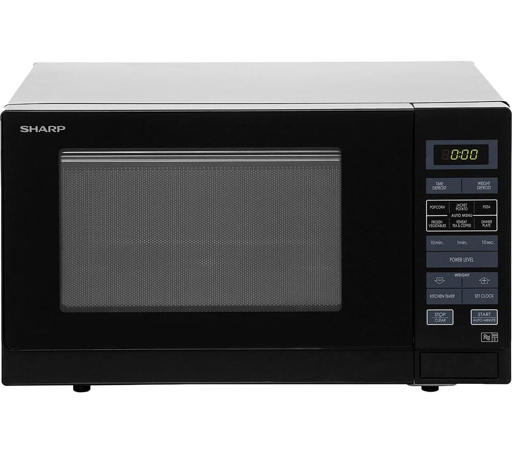 SHARP R372KM Solo Microwave - Black image number 2 of 3