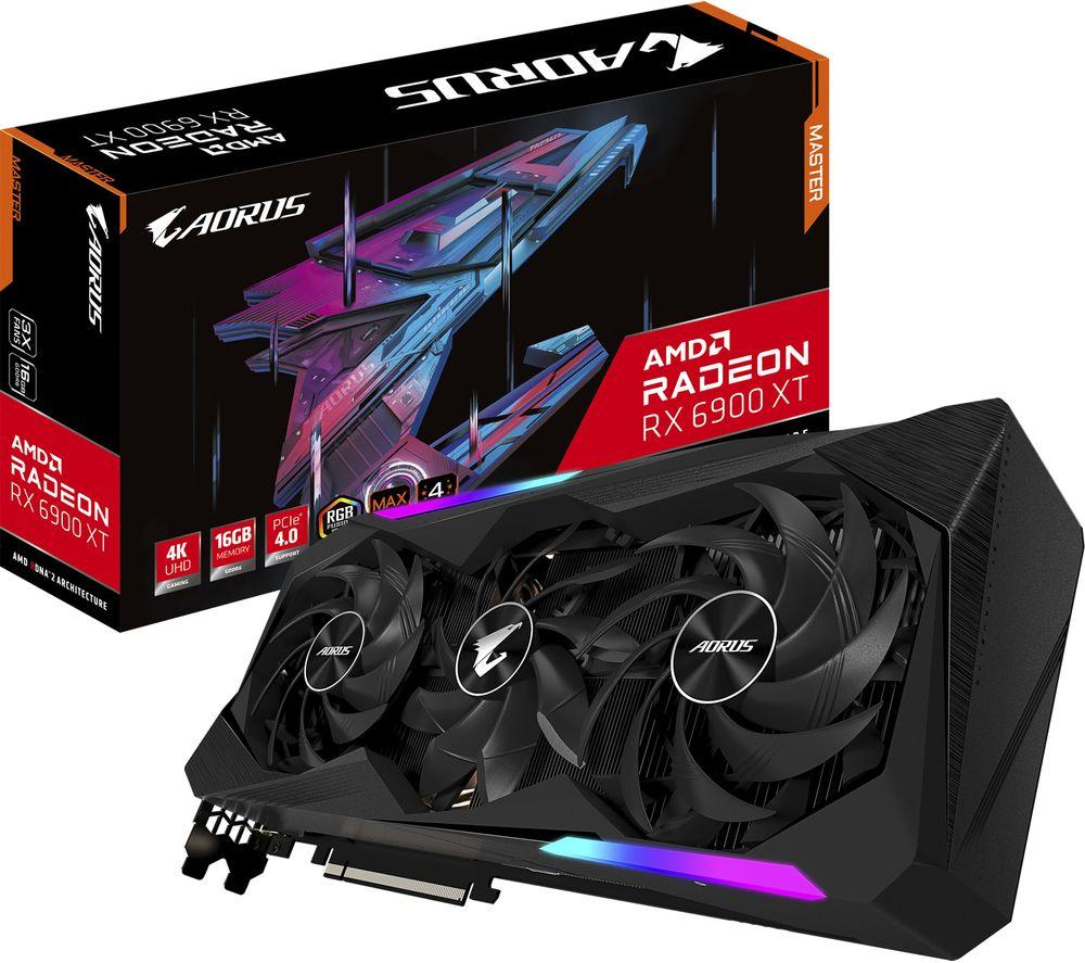 GIGABYTE Radeon RX 6900 XT 16 GB AORUS MASTER Graphics Card image number 2 of 5