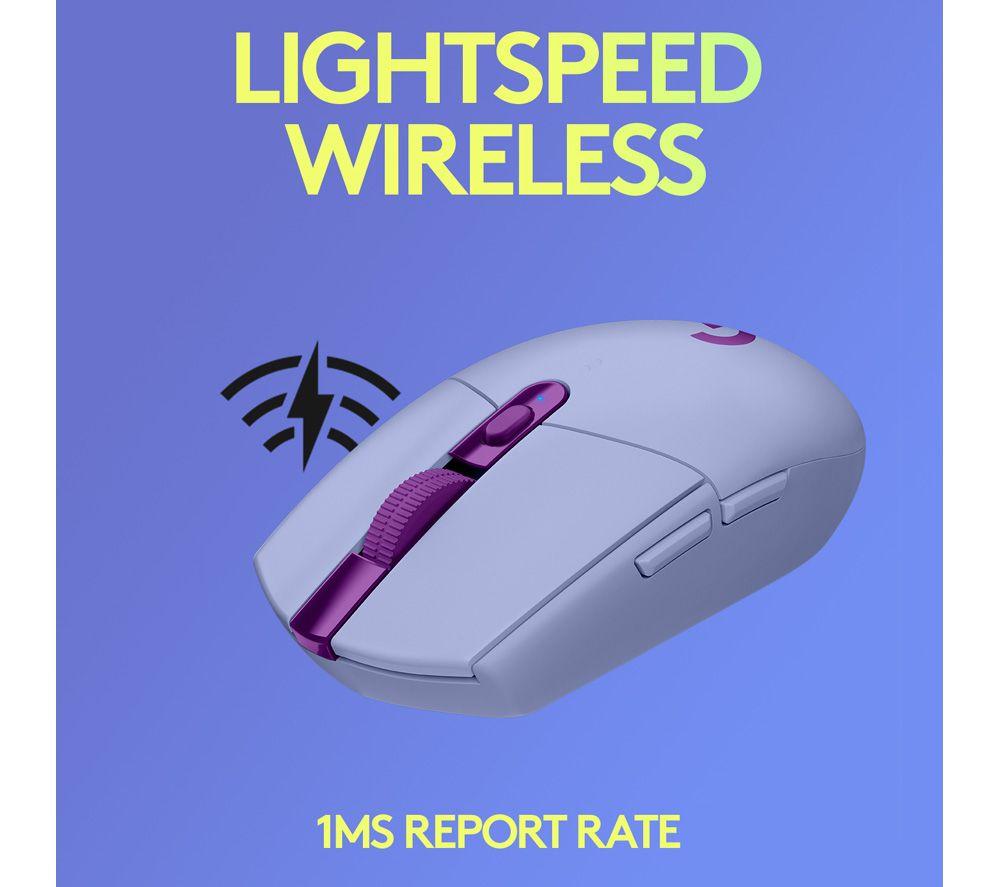 LOGITECH G305 Lightspeed Wireless Optical Gaming Mouse - Lilac image number 3 of 10