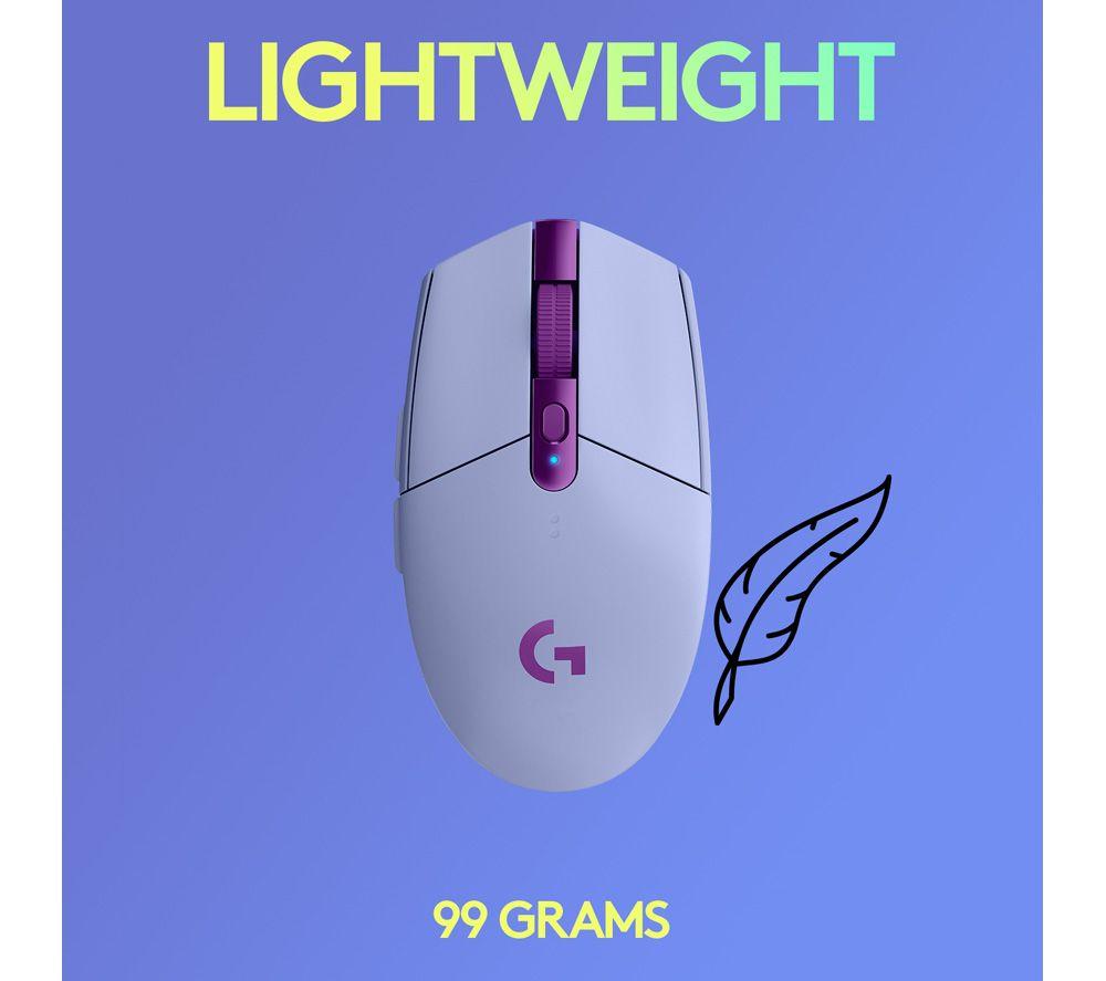 LOGITECH G305 Lightspeed Wireless Optical Gaming Mouse - Lilac image number 5 of 10