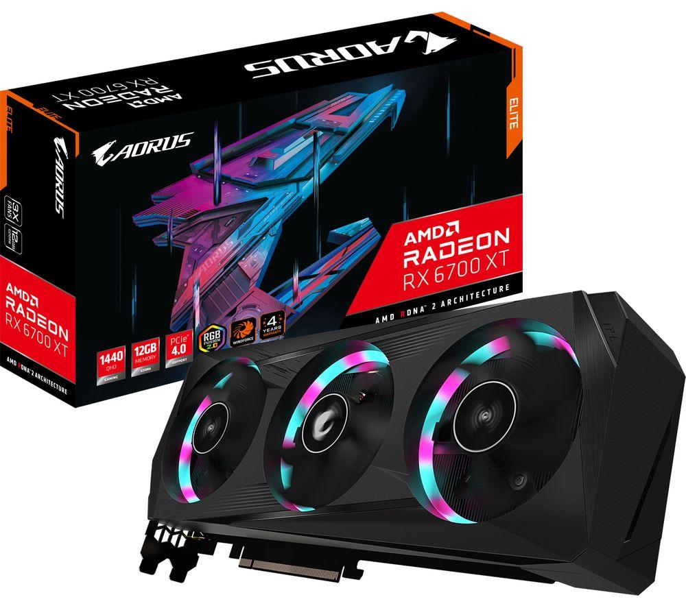 GIGABYTE Radeon RX 6700 XT 12 GB AORUS ELITE Graphics Card image number 4 of 5
