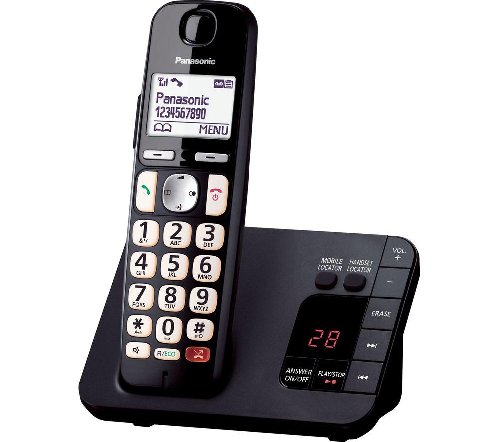 PANASONIC KX-TGE820EB Cordless Phone - Black image number 3 of 12