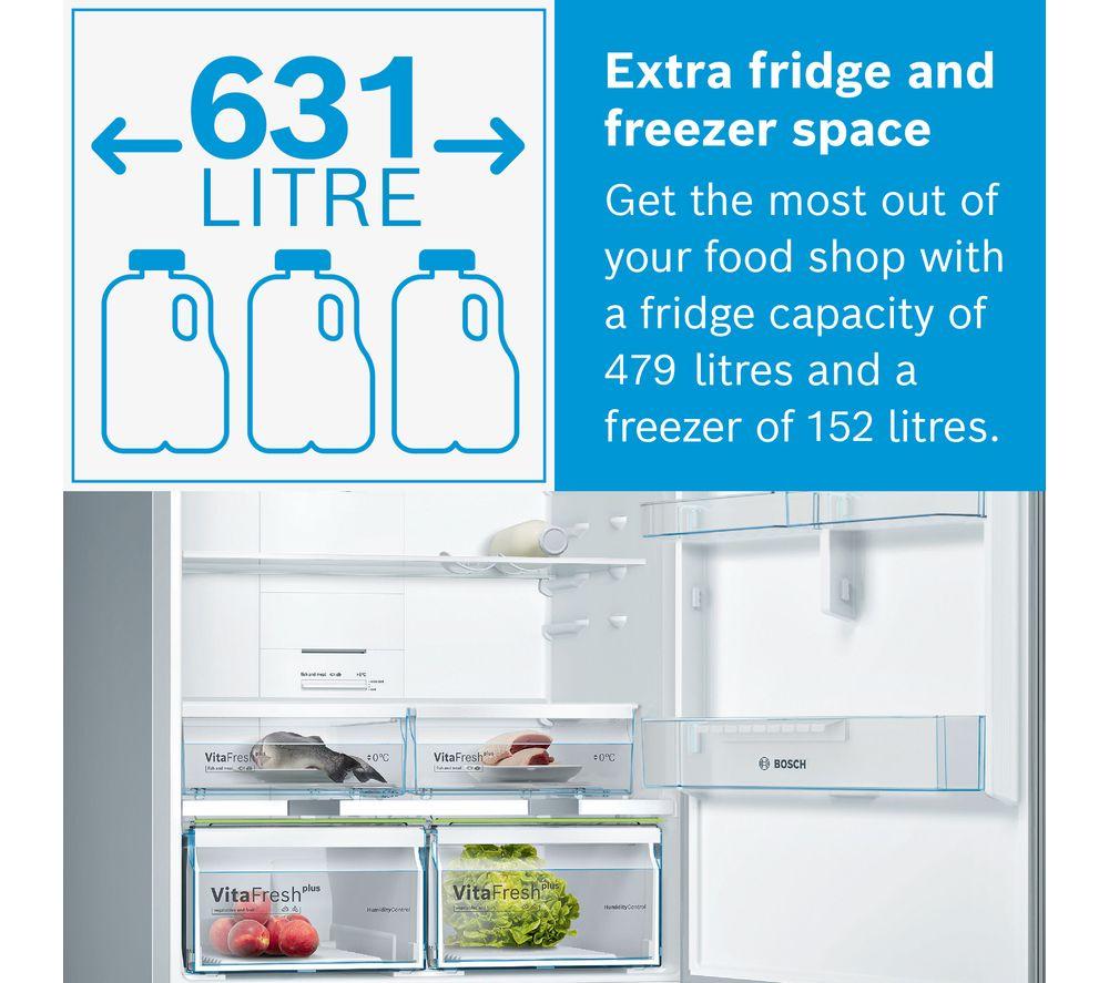 BOSCH KGN86AIDP 70/30 Fridge Freezer - Inox image number 3 of 9