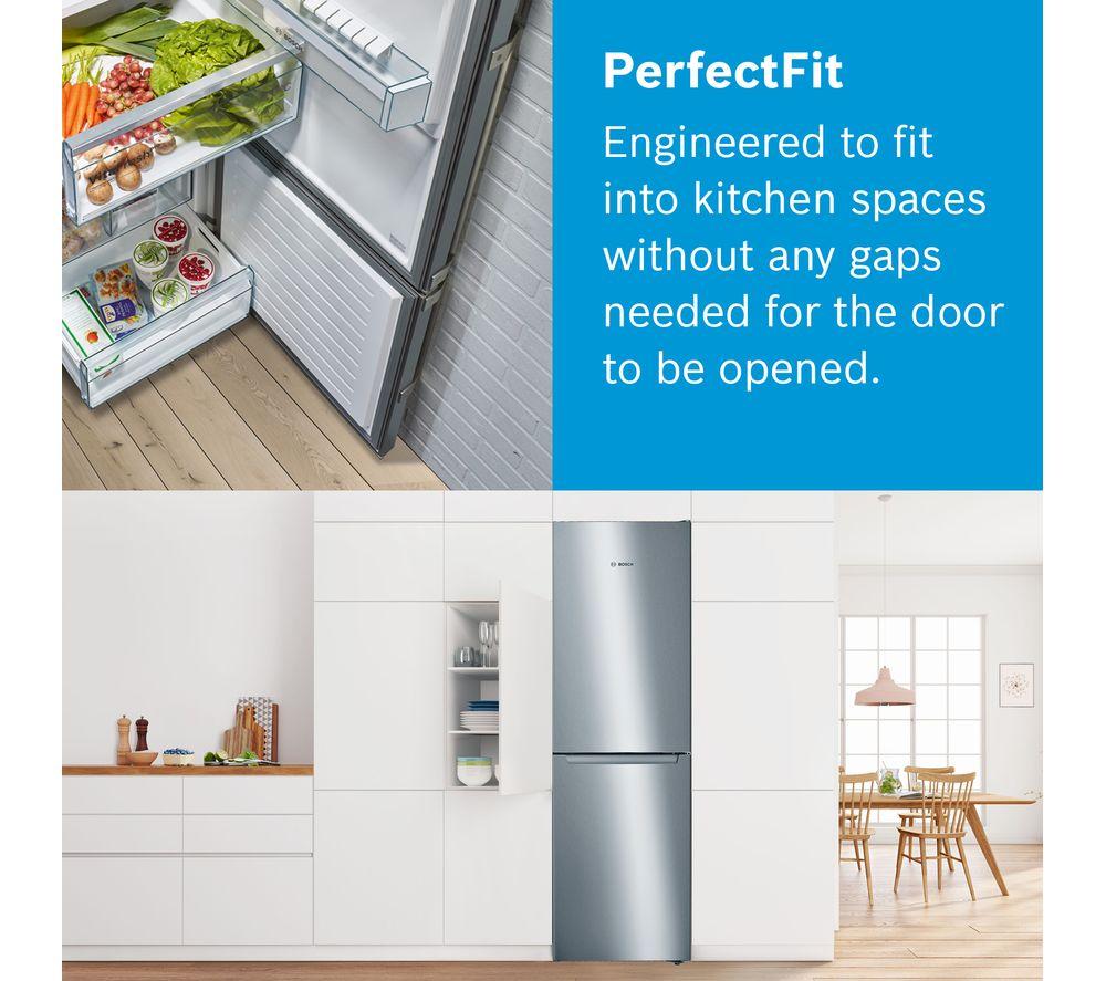 Bosch, Series 4 No Frost Freestanding Fridge Freezer Stainless Steel –  Easy clean 186cm x 86cm, KGN864IFA - Daly's Electrical