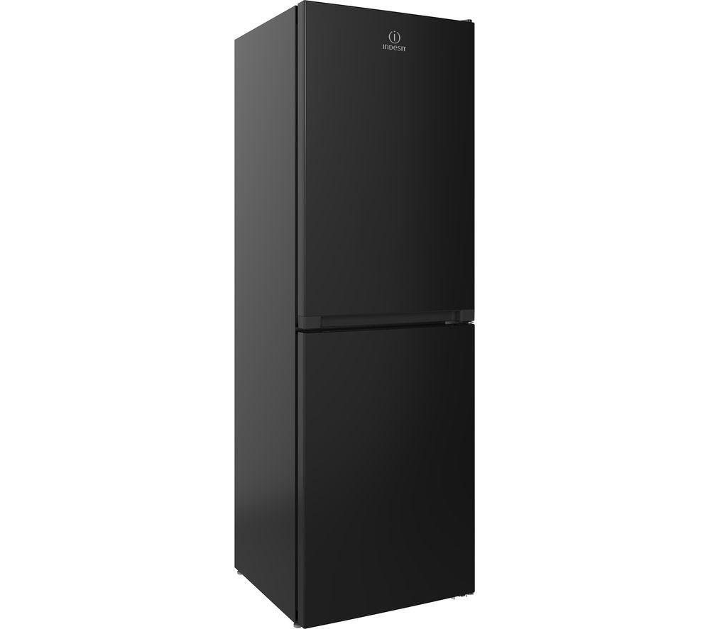 INDESIT INFC8 50TI1 K 1 50/50 Fridge Freezer - Black, Black thumbnail