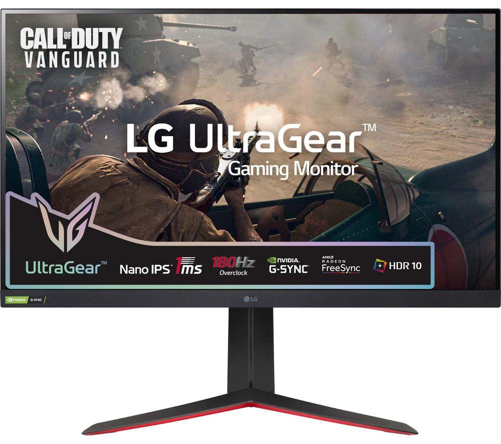 LG UltraGear 32GP850-B.BEK Quad HD 32 Nano IPS LCD Gaming Monitor - Black, Black