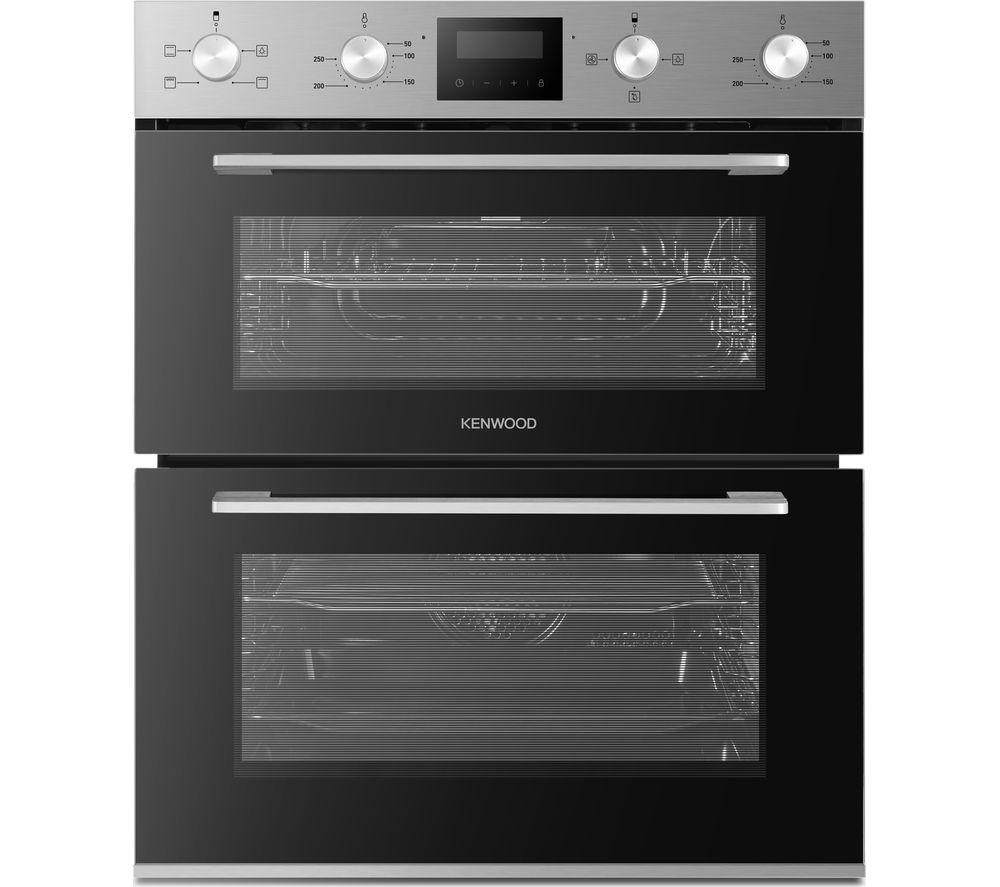 KENWOOD KBUDOX21 Electric Built-under Double Oven - Black & Stainless Steel, Stainless Steel