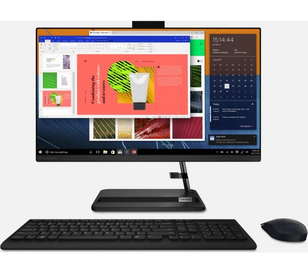 LENOVO IdeaCentre AIO 3 23.8" All-in-One PC - AMD Ryzen™ 3, 128 GB SSD, Black image number 0