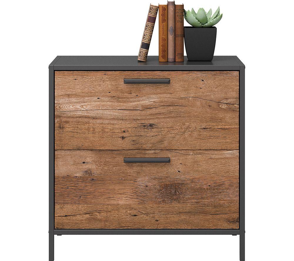 Oak lateral on sale file cabinet