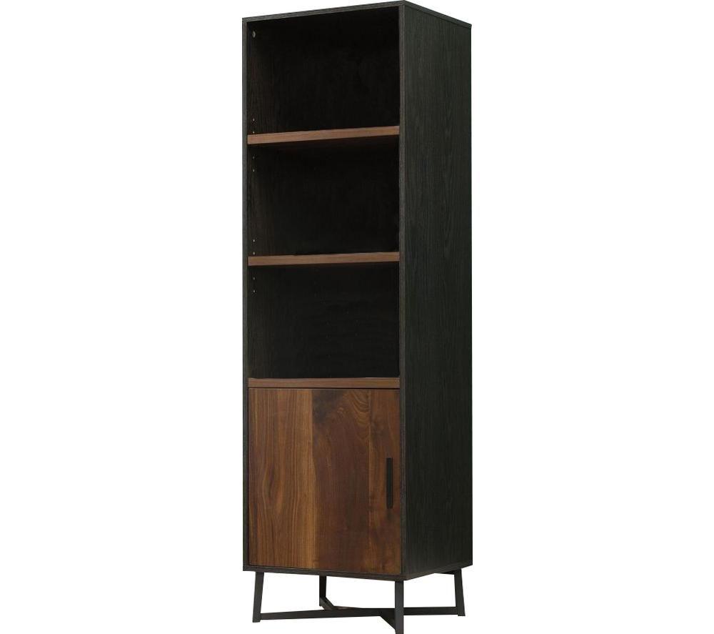 Walnut and on sale black bookcase