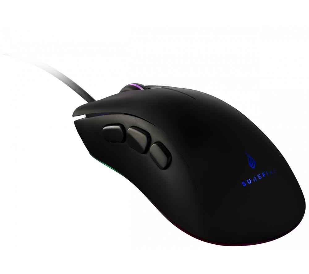 SUREFIRE Condor Claw RGB Optical Gaming Mouse, Black