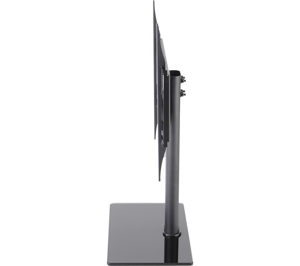 TTAP TT44S Swivel Tabletop TV Stand with Bracket for 32 - 55" TVs - Black Glass image number 3 of 8