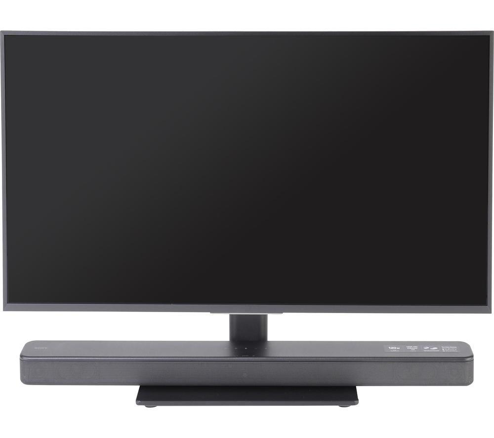 TTAP TT44S Swivel Tabletop TV Stand with Bracket for 32 - 55" TVs - Black Glass image number 7 of 8